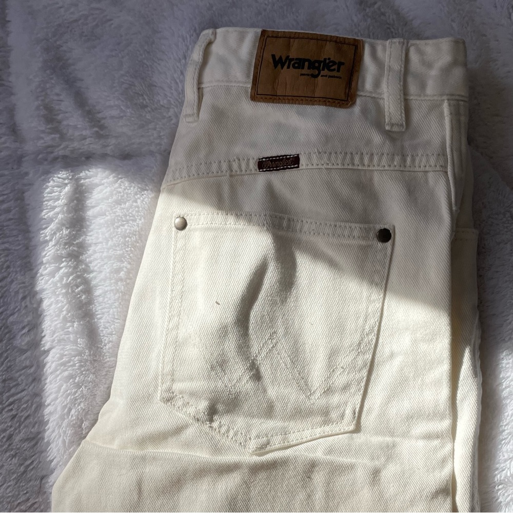 Wrangler, High Bell, white, size 28